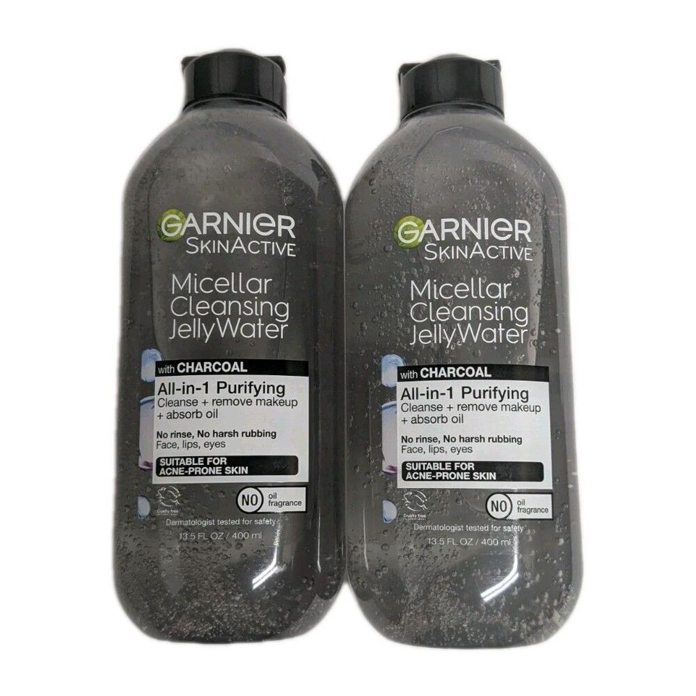 2 Bottles - Garnier SkinActive Micellar Cleansing Jelly Water All in 1 Purifying